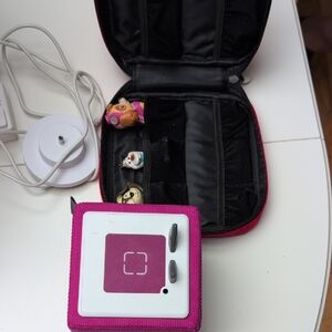 Pink-purple Toniebox with Case And 3 Figures. Like New